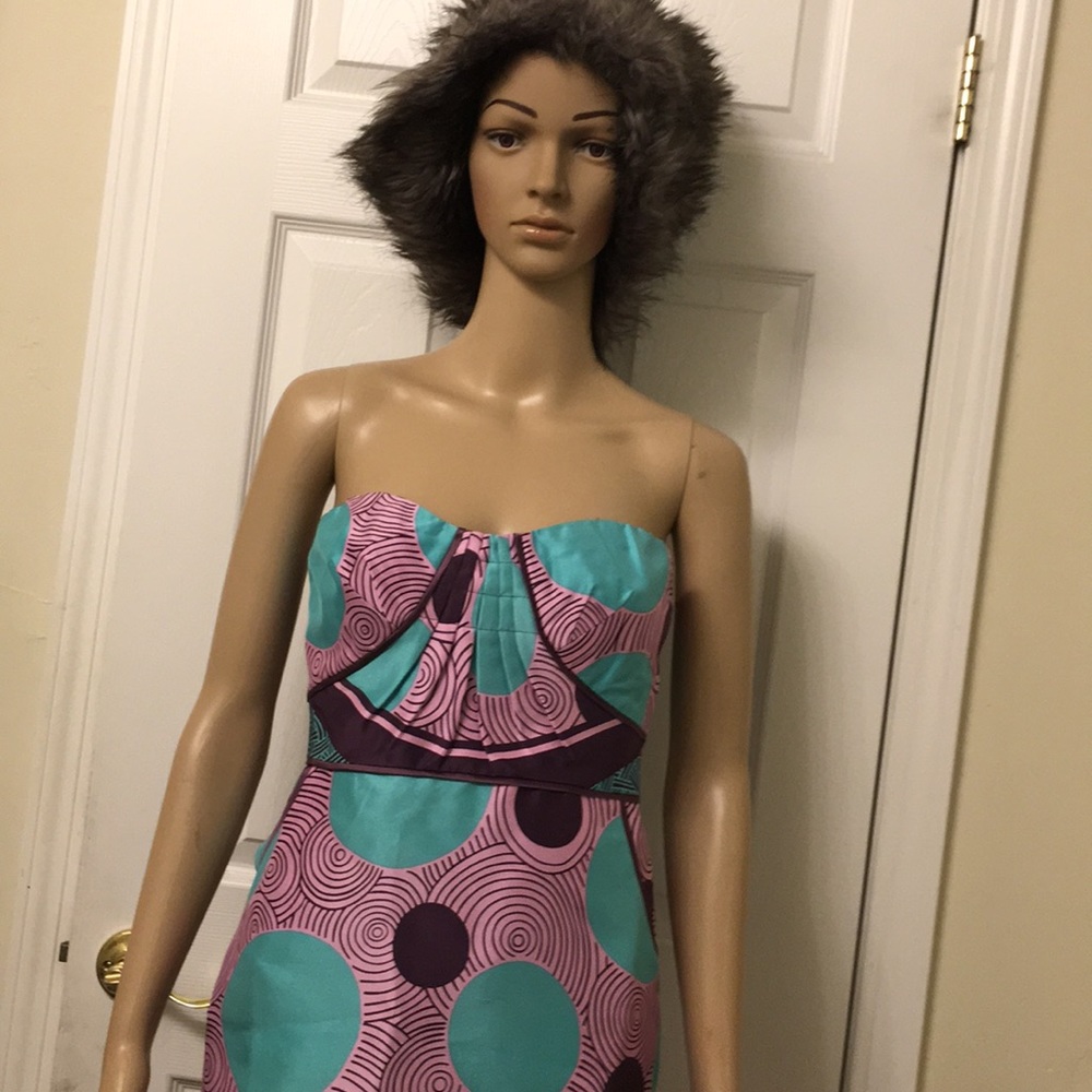 NWT Nicole Miller Silk Spaghetti Dress. - Picture 6 of 8